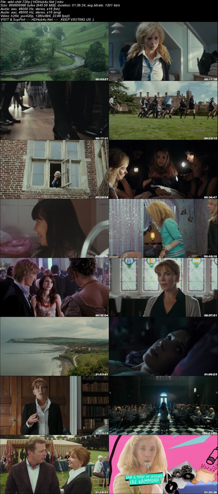 Wild Child 2008 Hindi Dual Audio 720p BluRay 800MB Download