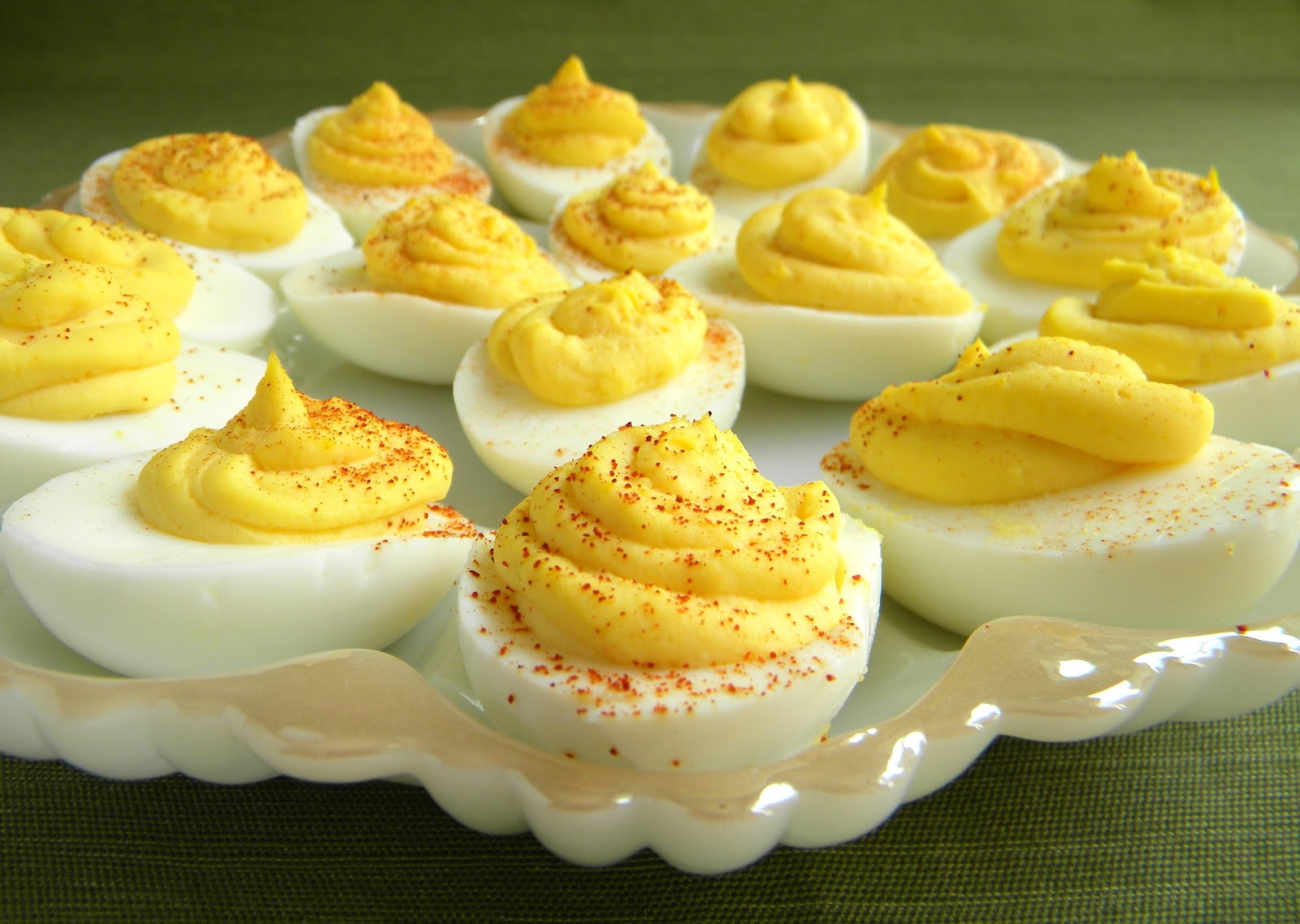 Classic Devilled Eggs with a delicious topping