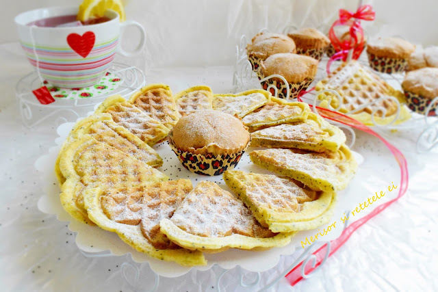Articole culinare : Biscuiti si briose cu lamaie si mac, fara gluten