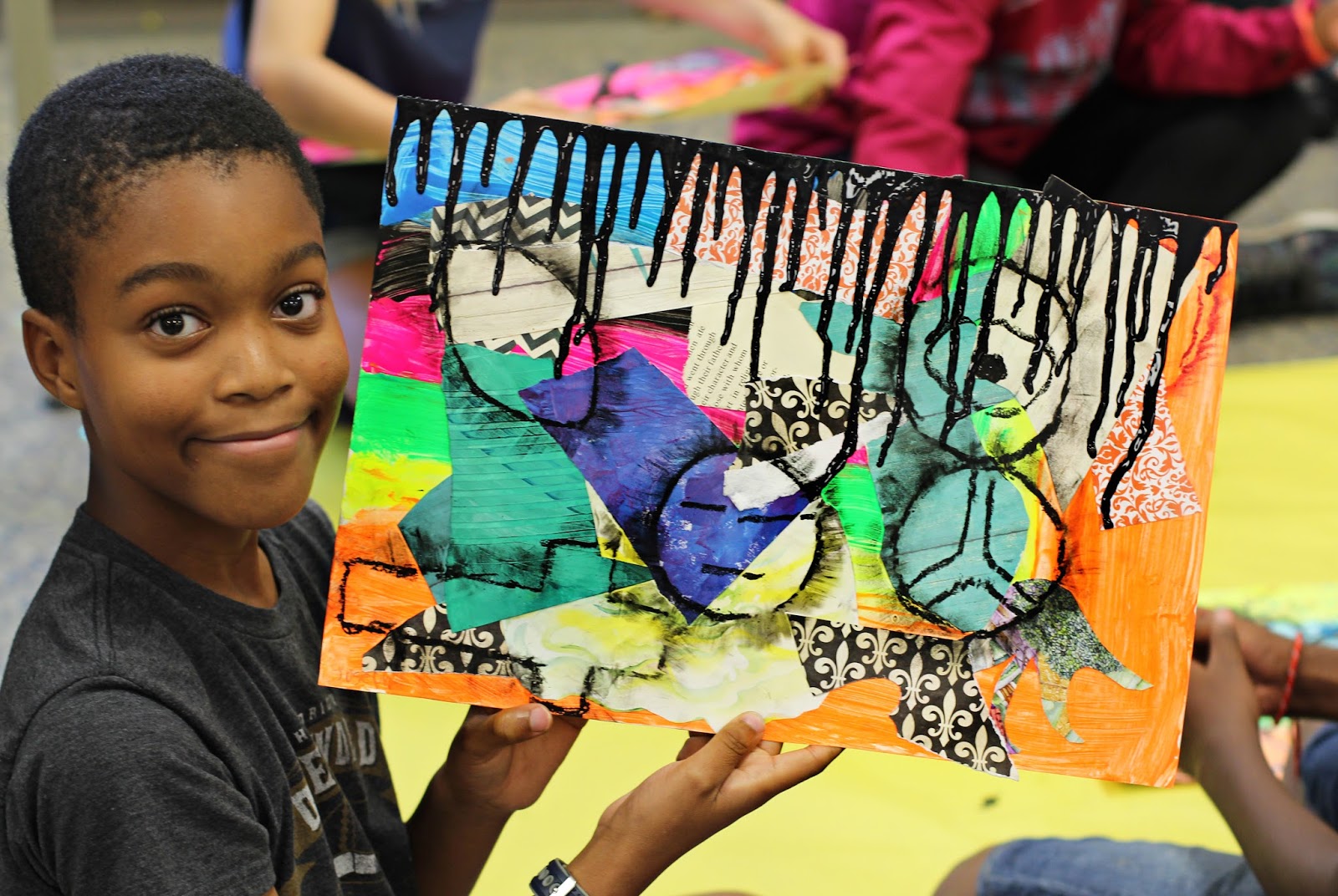 smART Class 5th Grade multi media Collage