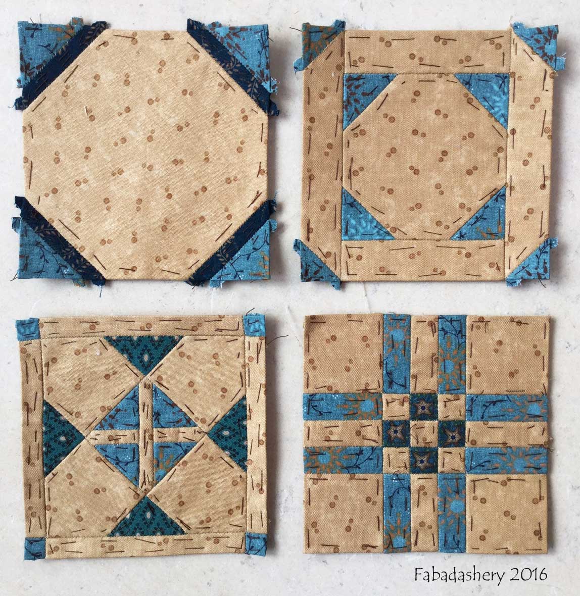 Fabadashery Dear Jane Quilt Draw 34 B5, B6, H5, L12