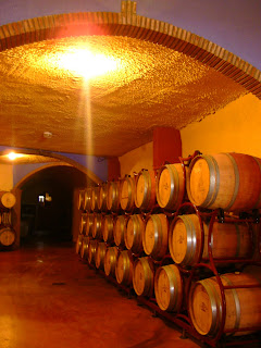 wine barrels, wine cellar