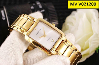 đồng hồ mặt chữ nhật Movado MV V021200