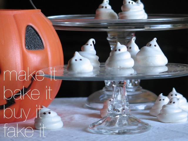 Spooky & Cute: Little Ghost Meringue Cookies
