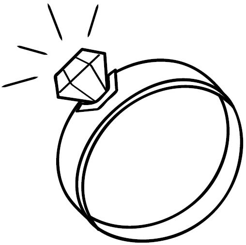Desenhos de anel para colorir, pintar, imprimir! Anéis para pintar