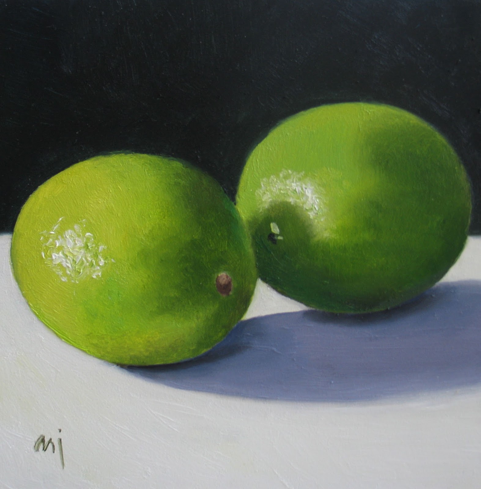 Nel's Everyday Painting Limes in the Limelight SOLD