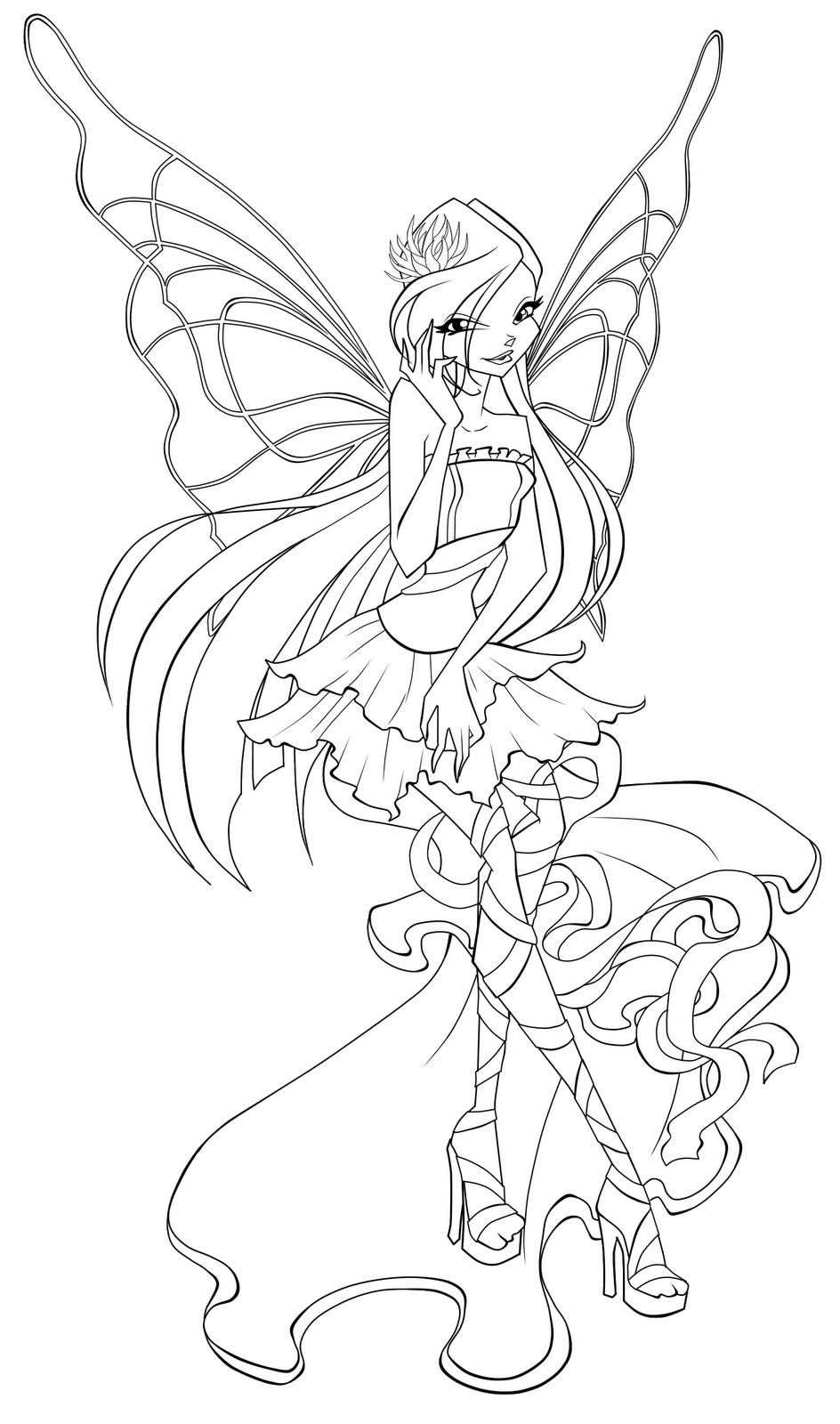 Winx Club All: Colorear: Colorea a Musa Harmonix