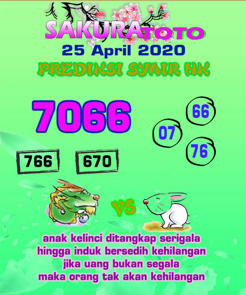Prediksi Hk Sabtu 25 April 2020 Bocoran Result Hk Pools 6d Tercepat