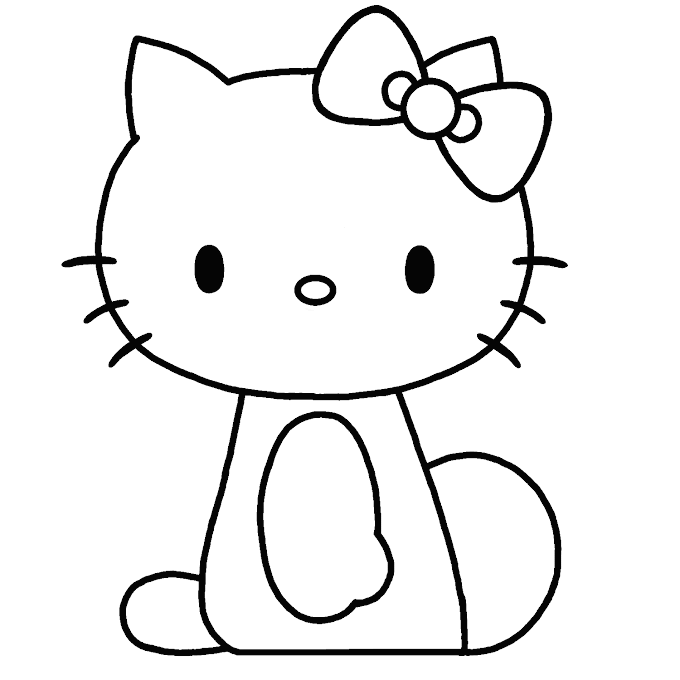 Desenhos da Hello Kitty para pintar, colorir, imprimir! Moldes e riscos Hello Kitty