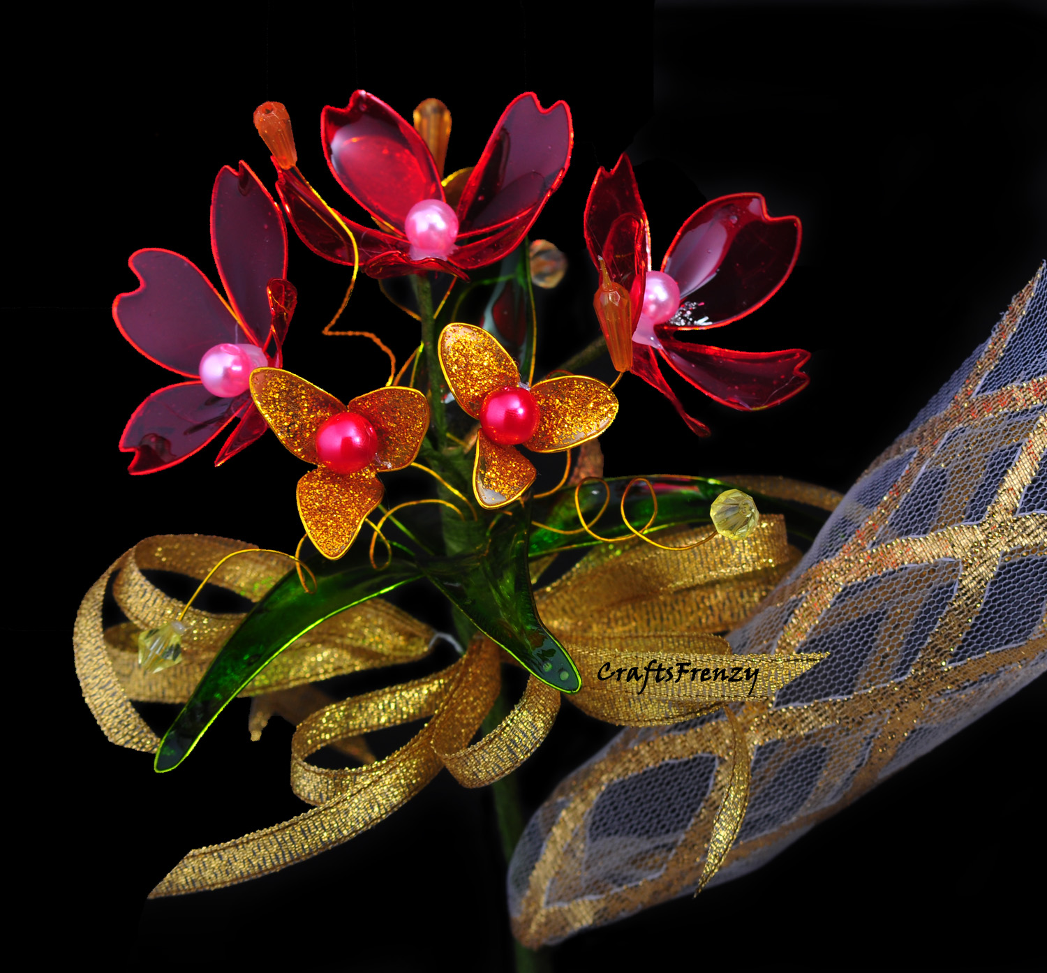 Craftsfrenzy TutorialMaking A Simple DIP Flowers