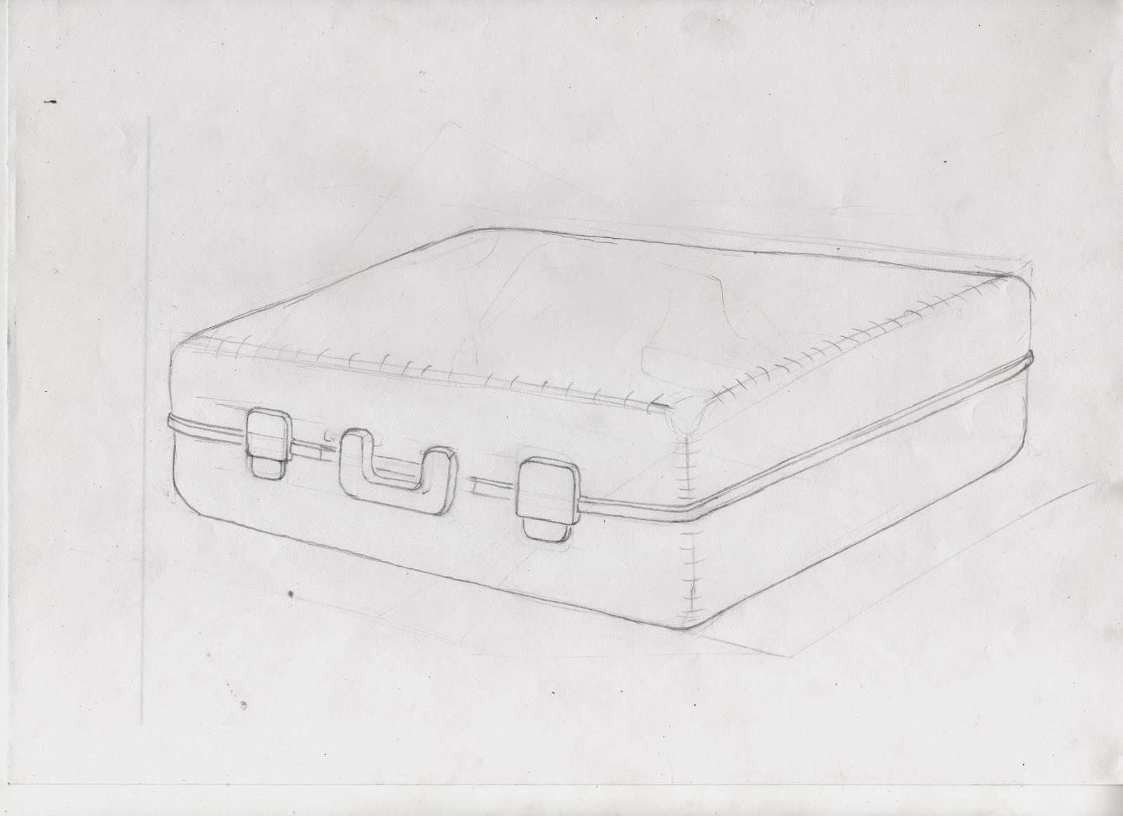 Как нарисовать чемодан поэтапно для начинающих карандашом