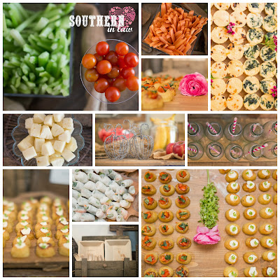 Gluten Free Wedding Reception Menu Sydney - Fruit and Vegetable Bar, Mini Frittatas, Mini Potatoes, Rice Paper Rolls