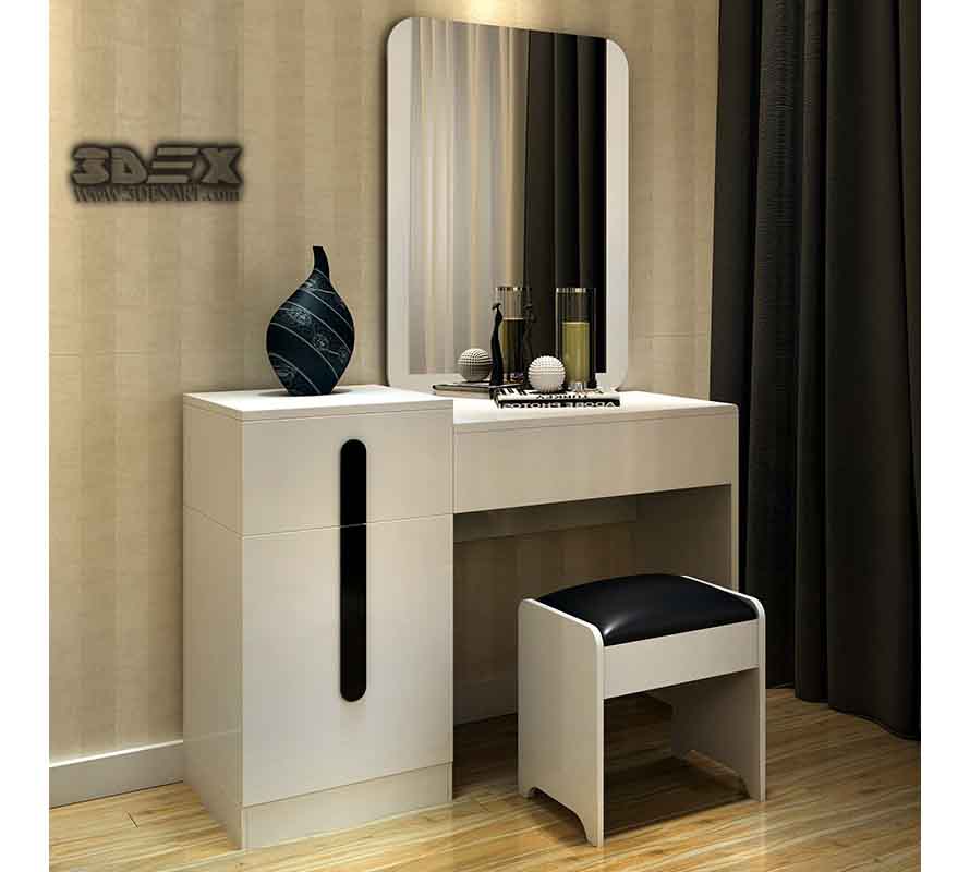 +50 Latest small dressing table designs for bedroom interiors 2019