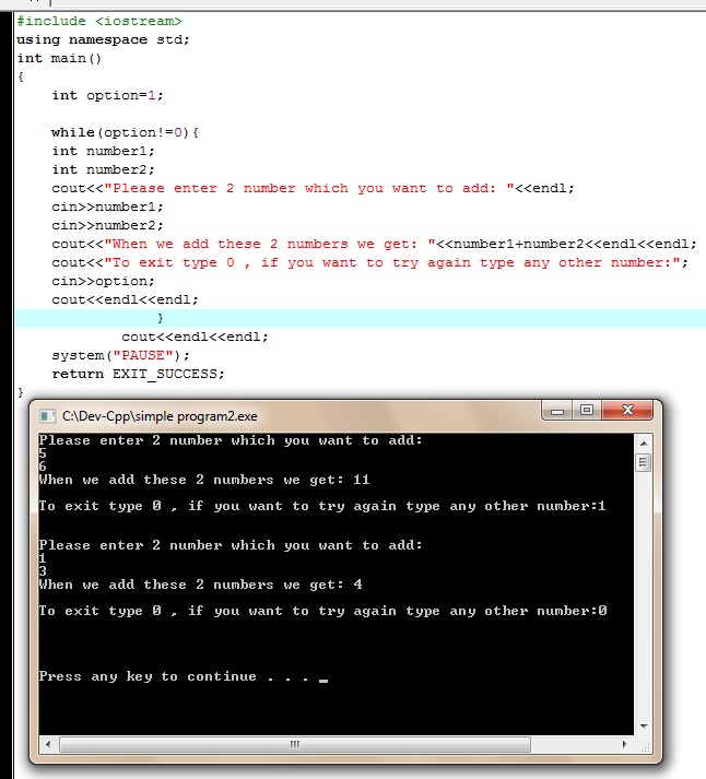 C++ Programs: 6. Simple C++ Program - Tutorial