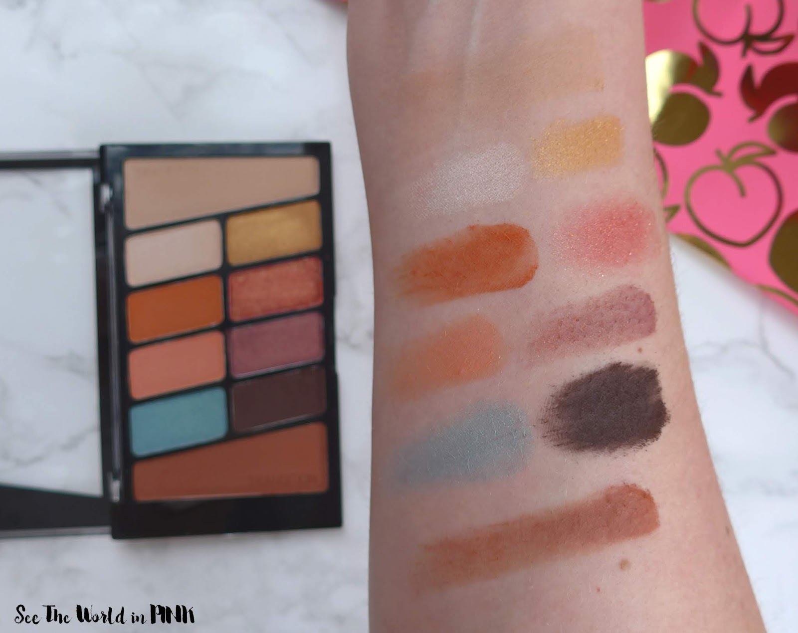 Wet n Wild Not A Basic Peach Color Icon Eyeshadow 10 Pan Palette - Swatches, Makeup Look and Review!
