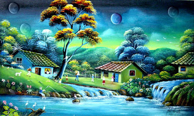 Pinturas De Paisajes Naif