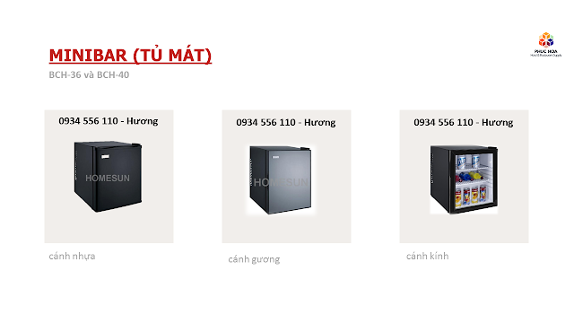 Tủ mát minibar khách sạn Homesun 40L – nhỏ mà có võ