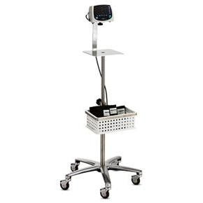 hospital rolling stand with basket