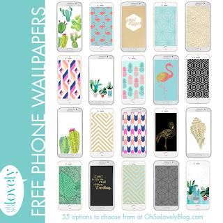 FREEBIES  //  PINEAPPLE WATERCOLOR WALLPAPERS, Oh So Lovely Blog