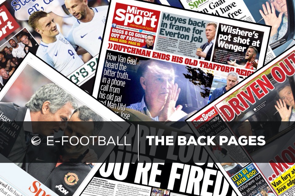 Today's Back Pages Celtic shocked and Big Sam for England job eFootball