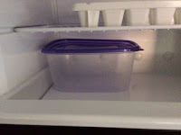 Gladware in freezer