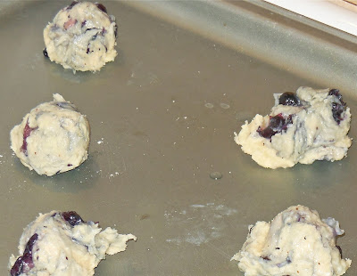 Lori's Culinary Creations: Blueberry Chocolate Cream Cheese Cookies {Guest Post at Mom's Test Kitchen}
