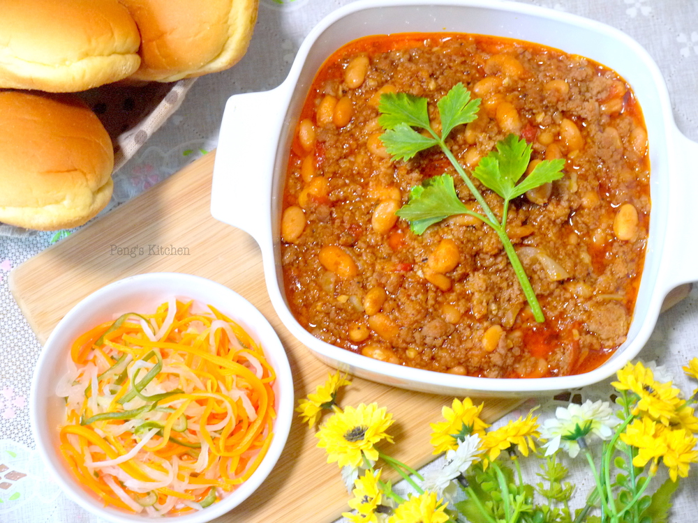 Peng's Kitchen Minced Beef with Parmesan Baked Beans