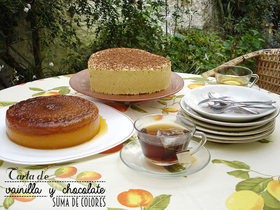 Tarta de vainilla y chocolate 01