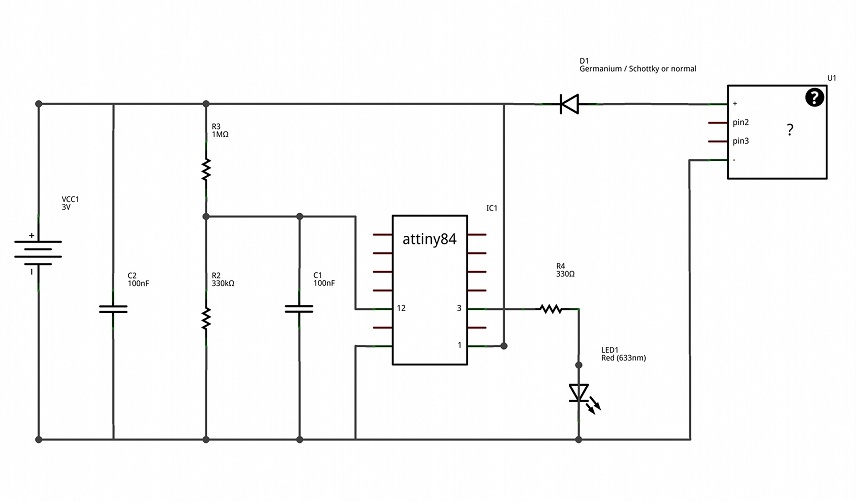 Power Attiny Off Battery Circuit Diagram