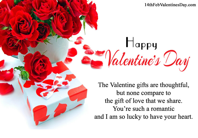 romantic valentines day card messages for your wife with images