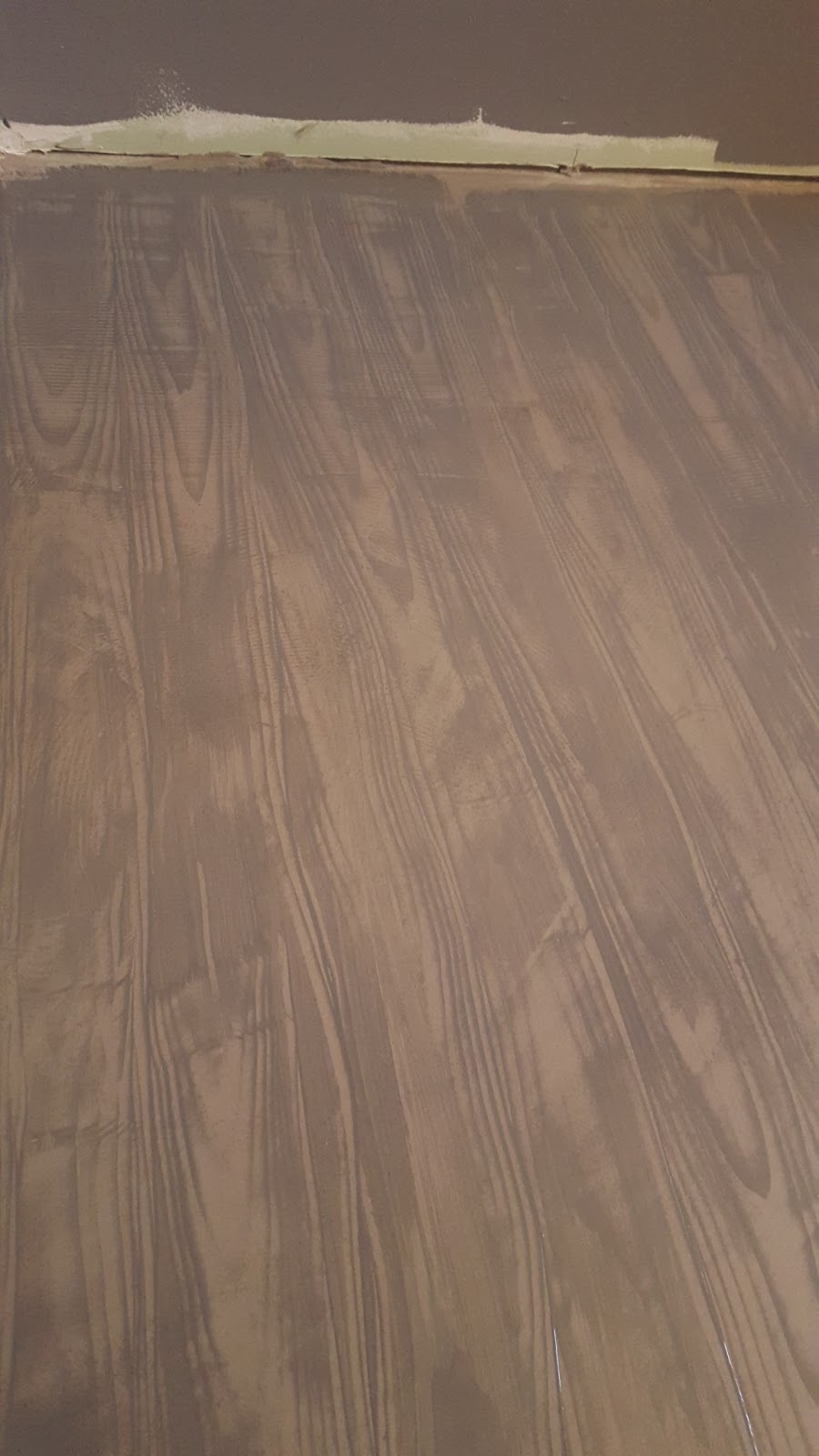 Crookes S Country House Wood Grain Stained Concrete I Used Valspar Semi Transpa Concrete Stain In Ember For The Darker Grain Top Coat Is Kind Of A Dark Cool Gray With Hint Deep Blue Love