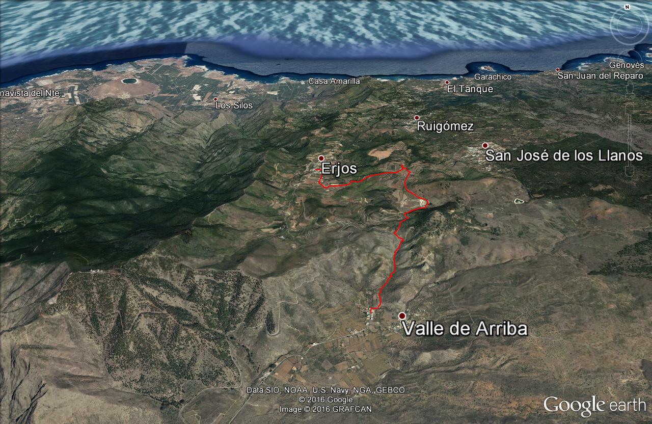 FRANCISCO FARIÑA II VALLE ARRIBA CASERÍO DE ERJOS (Por el Camino de FRANCISCO FARIÑA II VALLE ARRIBA CASERÍO DE ERJOS (Por el Camino de