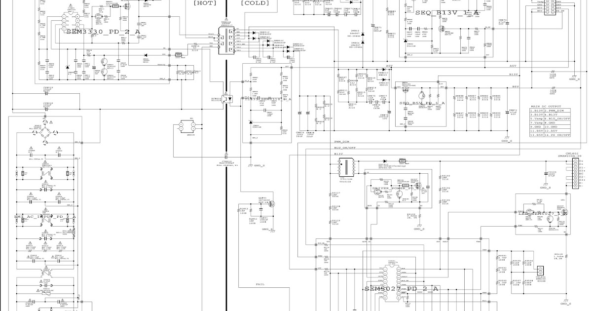 Schematic Diagrams: LG, TCL LCD TV SMPS schematics