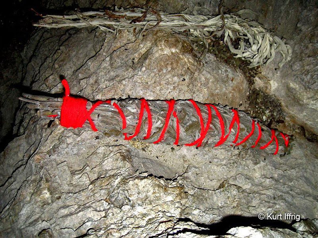 This a a smudge stick found in Holly Mine, used by Native Americans in rituals.