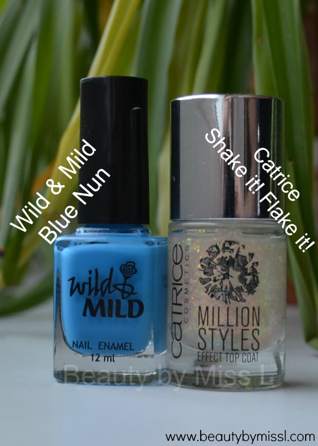 Wild&Mild Blue Nun, Catrice Shake it! Flake it!