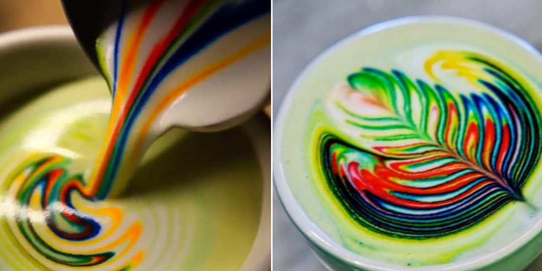 LATTE COFFEE WARNA WARNI DAN KESENIANNYA YANG UNIK AZLAN RUMADI