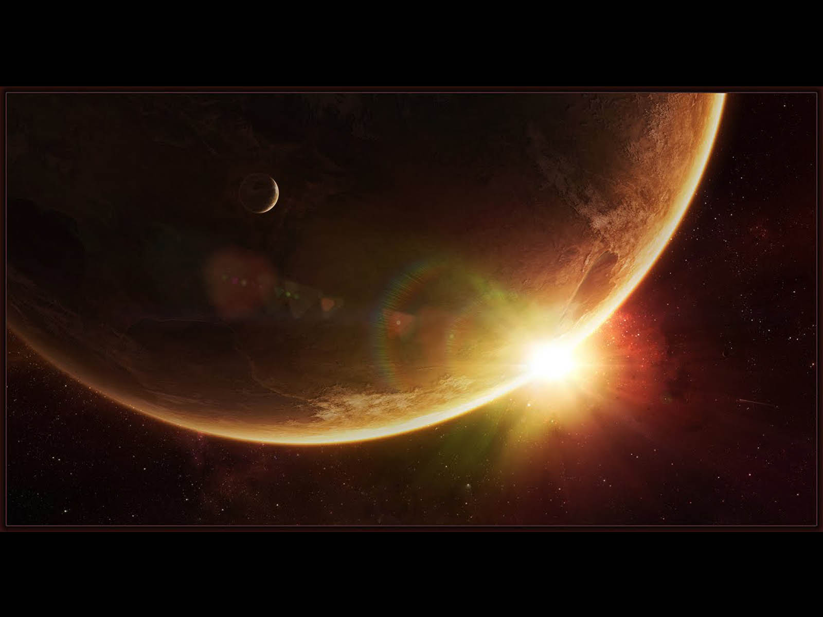 Gambar Matahari Terbit di Luar Angkasa | Gambar Keren dan Unik