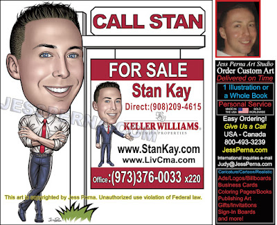 KW Real Estate Agent Cartoon Ad