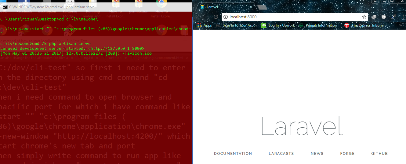 Super Fixes: how to run localhost server from cmd shortcut bat file