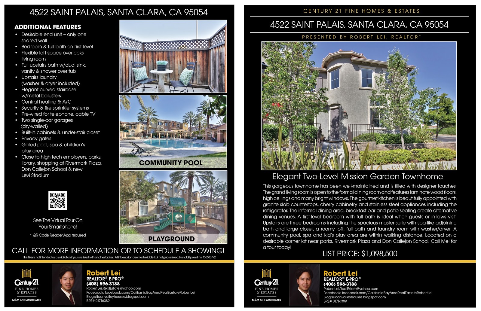 Silicon Valley Houses Desirable 2level Mission Garden townhome in