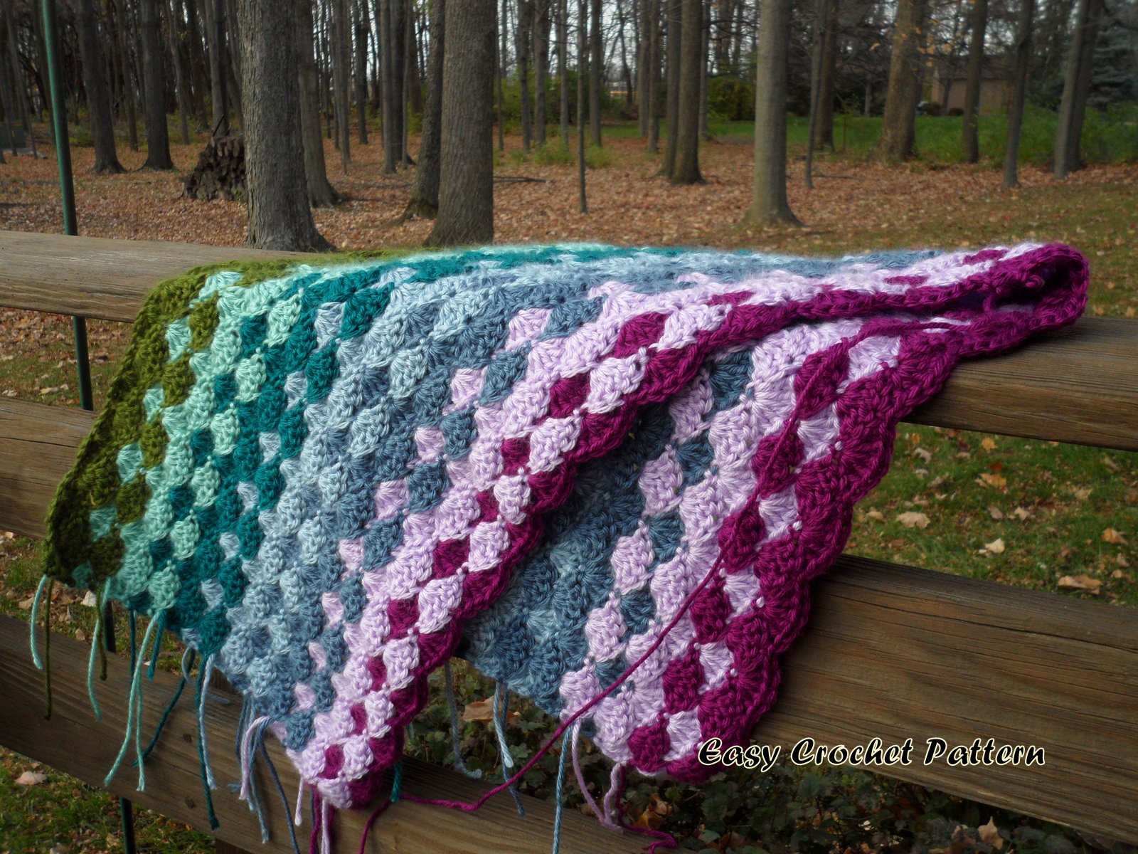 Easy Crochet Pattern Shell Afghan A New Project Started