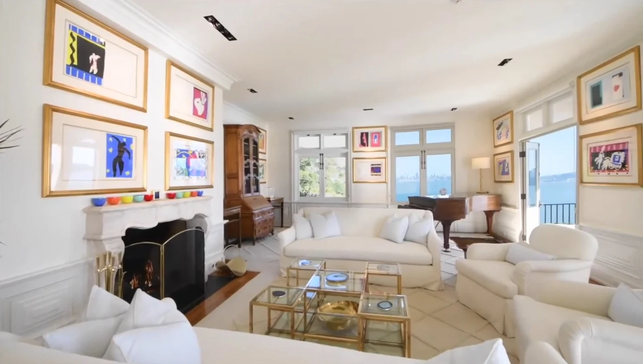 16 Photos vs. Inside Elegant Mansion with Beautiful View in Belvedere California vs. Interior Design Tour