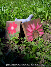 Yard Art I Handpainted onto Wood Blocks