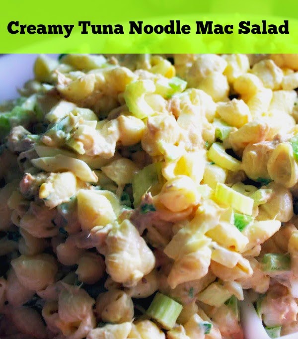 creamy tuna noodle macaroni salad