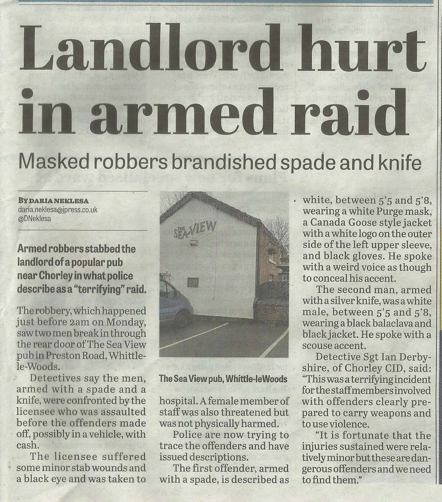 Chorley's Inns and Taverns WhittleleWoods Sea View