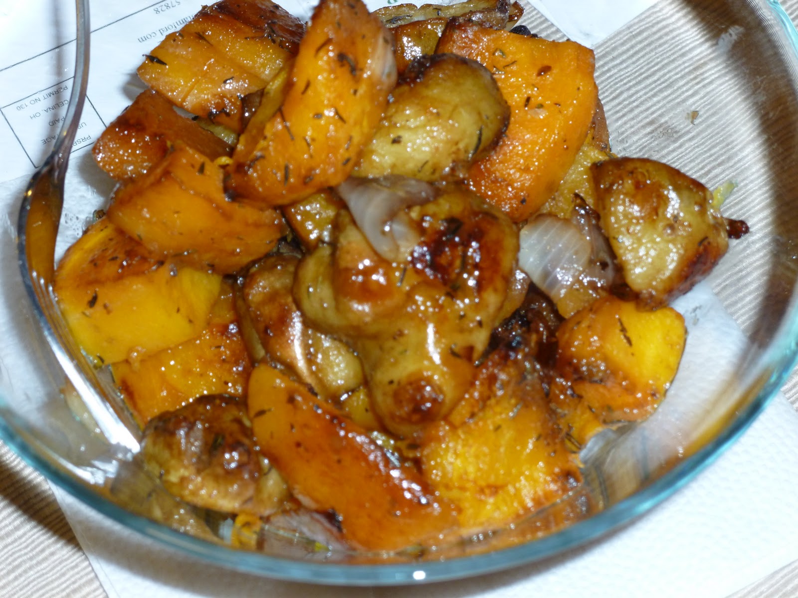 April's Appetite HerbRoasted Squash & Jerusalem Artichokes