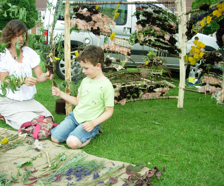 Greenwood Woman Letchworth Arts Festival 'Weave with Nature'