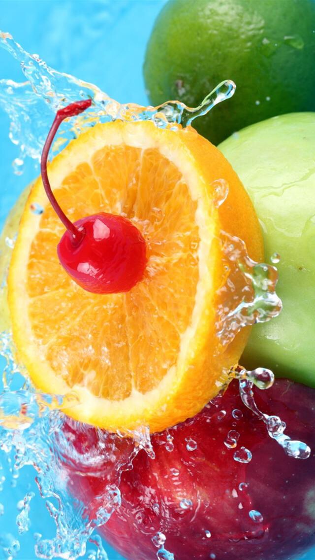 картинки фрукты в воде вертикальные одном