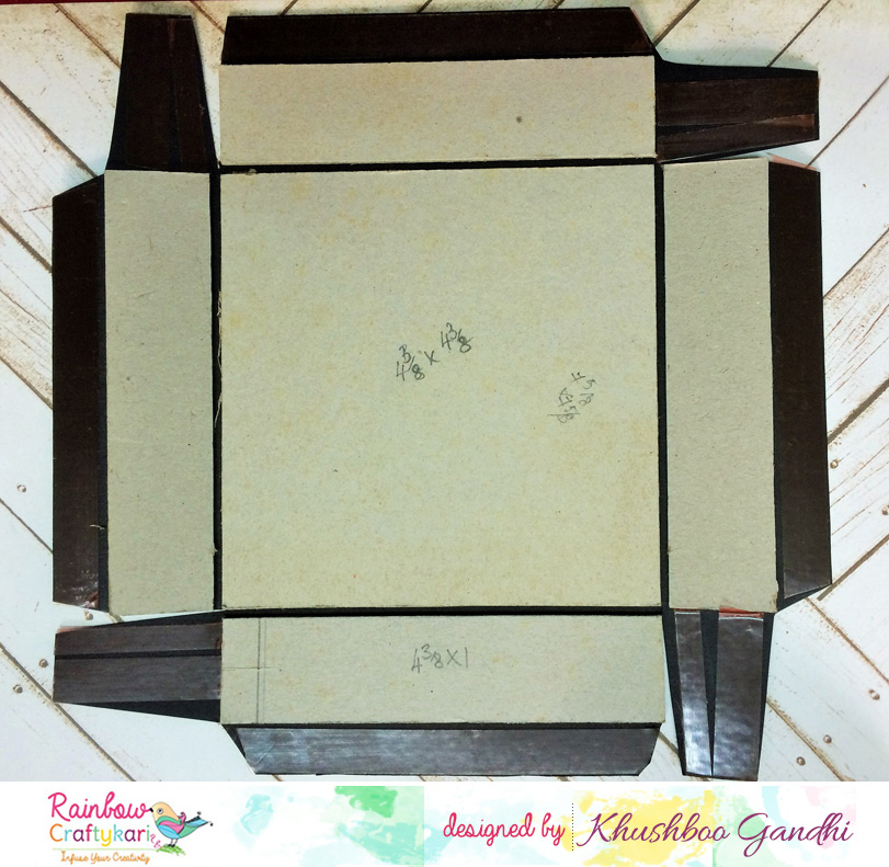 to Rainbow Craftykari Blog Quick and Easy Chipboard Box