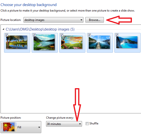 How to create desktop background slide show in hindi Computerpedia
